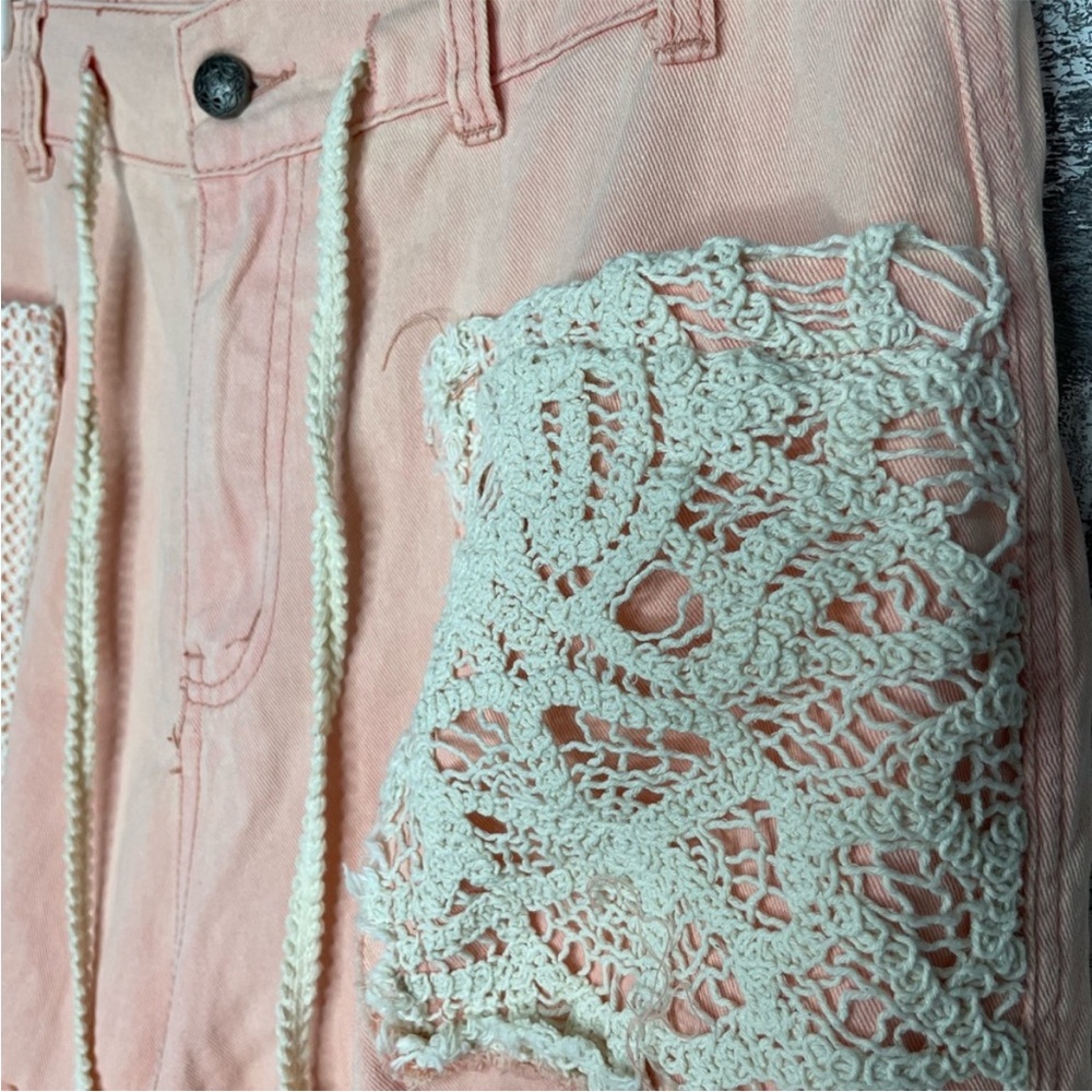 POL Peach Drawstring Cargo Pants - image 8